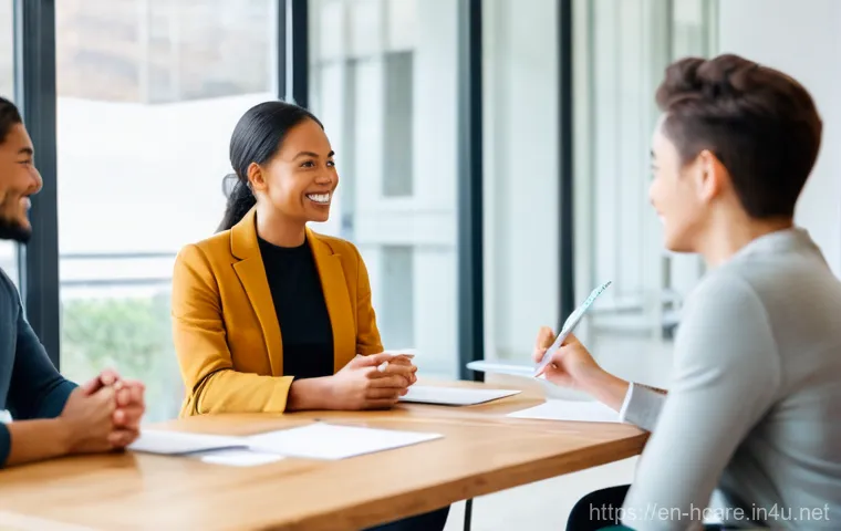 건강관리사 자격증의 취업률 - **Prompt:** A diverse group of people, aged 25-65, engaged in a serene and modern wellness workshop....