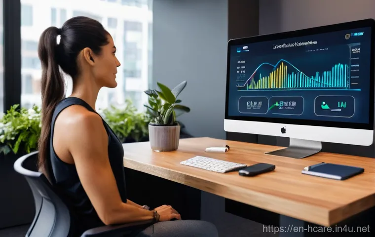 건강관리사 자격증의 취업률 - **Prompt:** A dynamic scene depicting a male health and wellness coach, early 40s, collaborating wit...