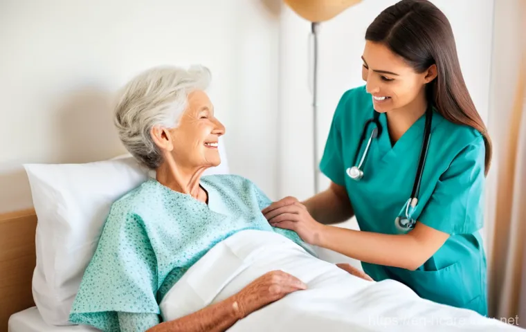 건강관리사로서 직업 안정성 분석 - **Prompt 1: Compassionate Care in Diverse Settings**
    "A bright, naturally lit image of a compass...